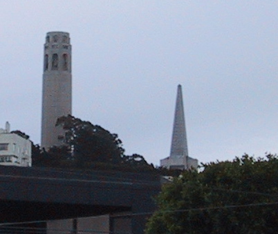 Coit and TransAmerica towers