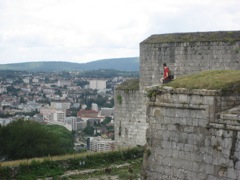 Overlooking Besançon from the citadel