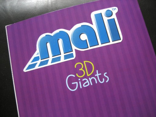 A leaving card with the customised logo: Mali 3D Giants