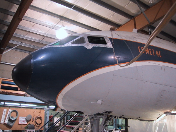 Comet at the Museum of Flight's restoration hanger
