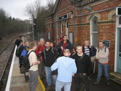 The group at Cowden Station